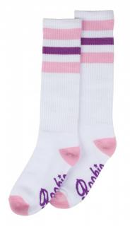 Rookie - Podkolenky - Roller Socks - White/Pink