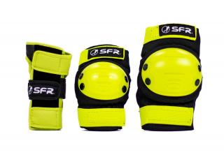 SFR - Dětská sada chráničů - Youth Ramp Triple Pad Set Black/Lime Velikost: M