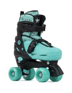 SFR - Nebula Adjustable Black/Green - nastavitelné trekové brusle Velikost (brusle): M (29, 30,5, 32, 33)