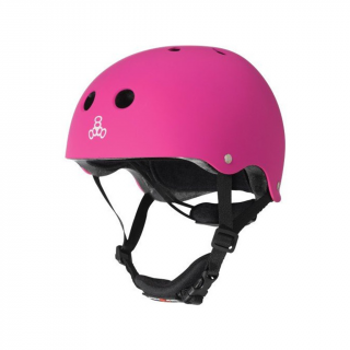 Triple Eight - Lil 8 Dual Certified Helmet EPS Liner Neon Pink - helma Velikost: YOUTH