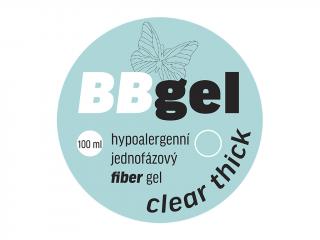 BB gel FIBER THICK CLEAR jednofázový hypoalergenní 100ml