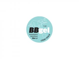 BB gel FIBER THICK CLEAR jednofázový hypoalergenní 5ml