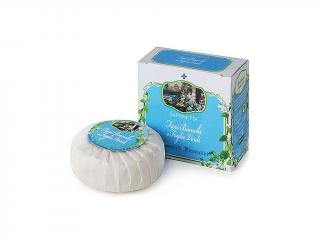 Bílé květy zelené lístky - přírodní mýdlo 100g
