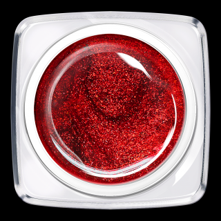 CHARM gel barevný #207 GLITTER RED