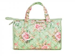 Kosmetická taška MARISOL mintová green flower 90367