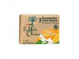 Le Petit Olivier mýdlo 2x100g pomerančový květ
