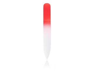 Pilník skleněný barevný malý červená