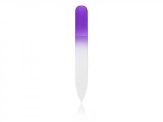 Pilník skleněný barevný malý fialová