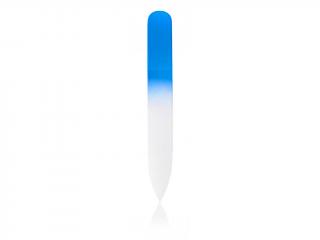 Pilník skleněný barevný malý modrá