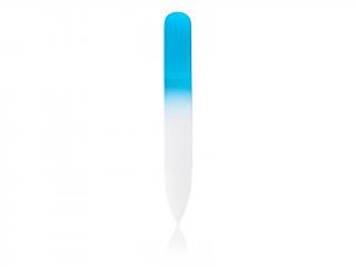 Pilník skleněný barevný malý světle modrá