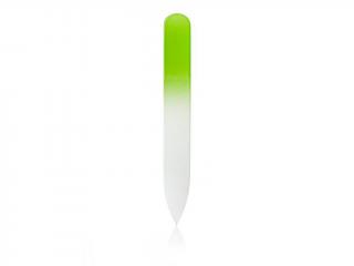 Pilník skleněný barevný malý zelená