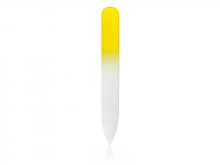 Pilník skleněný barevný malý žlutá