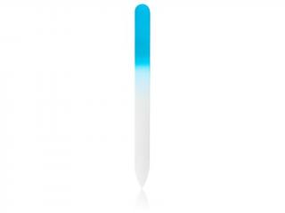 Pilník skleněný barevný velký modrá