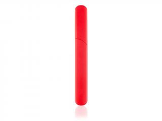 Pilník skleněný hard v plastovém pouzdře červená