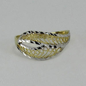 Dámský zlatý prsten Z70-101 váha: 1.6 g, Velikost: 56, ryzost: Au 585/1000