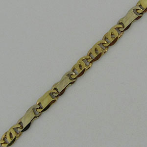 Náramek ze žlutého zlata Z30-104 délka: 20 cm, váha: 4.50 g, ryzost: Au 585/1000