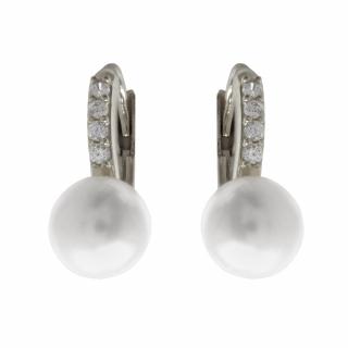 Náušnice s perlou Z40-772 váha: 2.64 g, ryzost: Au 585/1000