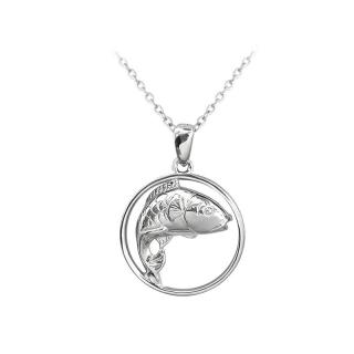 Stříbrný náhrdelník Kapr S50-417 délka: 45 cm, ryzost: Ag 925/1000