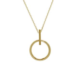 Zlatý náhrdelník s kroužkem Z50-582 délka: 44-49 cm, váha: 2.32 g, ryzost: Au 585/1000