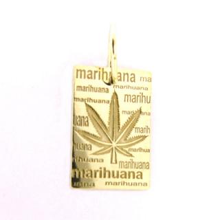 Zlatý přívěsek Cannabis Z50-467 váha: 0.76 g, ryzost: Au 585/1000