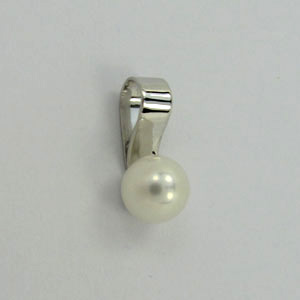 Zlatý přívěsek s bílou perlou Z50-309 váha: 0.68 g, ryzost: Au 585/1000