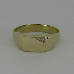 Zlatý prsten pánský Z70-095 váha: 5 g, Velikost: 61, ryzost: Au 585/1000
