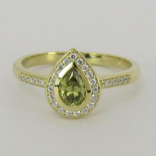 Zlatý prsten s kamenem Z70-230 váha: 2.59 g, Velikost: 55, ryzost: Au 585/1000