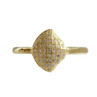 Zlatý prsten se zirkony Z70-322 váha: 2 g, Velikost: 55, ryzost: Au 585/1000
