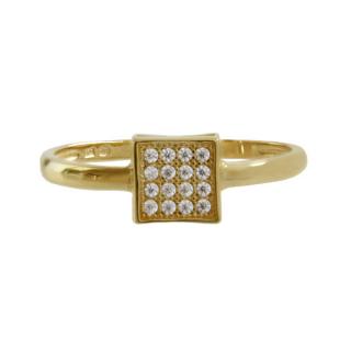 Zlatý prsten se zirkony Z70-323 váha: 1.65 g, Velikost: 53, ryzost: Au 585/1000