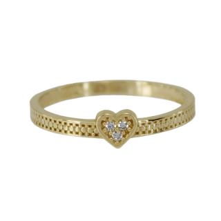Zlatý prsten se zirkony Z70-402 váha: 1.34 g, Velikost: 56, ryzost: Au 585/1000