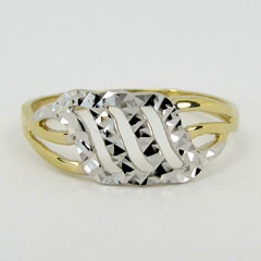 Zlatý prsten Z70-187 váha: 1.60 g, Velikost: 53, ryzost: Au 585/1000