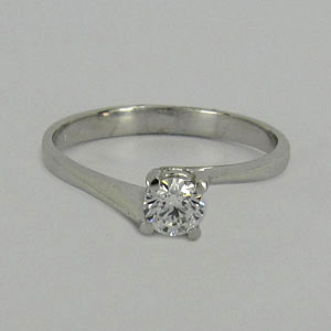 Zlatý prsten zásnubní Z70-104 váha: 1.55 g, Velikost: 52, ryzost: Au 585/1000