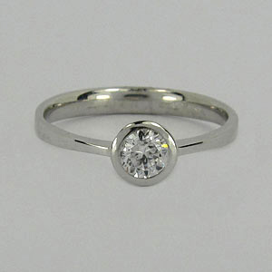 Zlatý prsten zásnubní Z70-106 váha: 1.88 g, Velikost: 53, ryzost: Au 585/1000