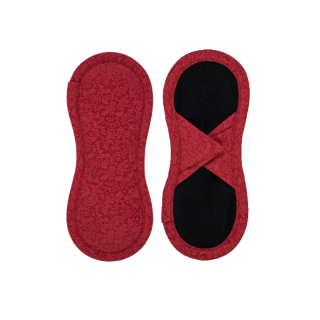 Slipová vložka látková | satén & biobavlna Varianta: Na suchý zip, Barva: Červená