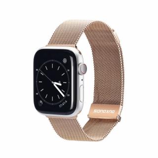 DUX DUCIS Milanese magnetický řemínek z nerezové oceli pro Apple Watch 42/44/45mm zlatá