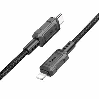 HOCO Kabel Typ C iPhone Lightning 8-pin Power Delivery 20W Leader X94 černý