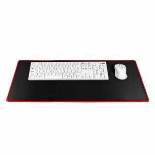 Podložka pod klávesnici a myš 700x300x3mm - černá/ červená