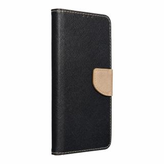 Pouzdro Fancy Book Samsung Galaxy A03S černé/zlaté