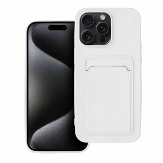 Pouzdro Forcell CARD CASE APPLE IPHONE 15 PRO MAX bílé