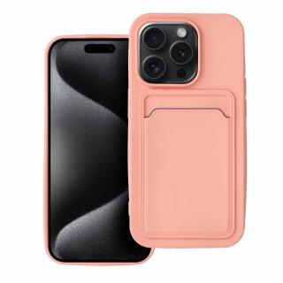 Pouzdro Forcell CARD CASE APPLE IPHONE 15 PRO růžové