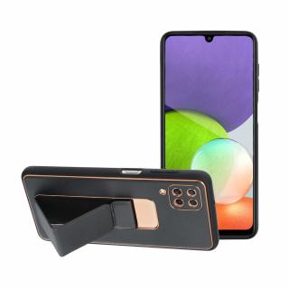 Pouzdro Forcell LEATHER Case Kickstand SAMSUNG Galaxy A12 černé