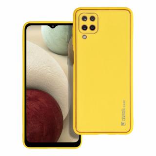 Pouzdro Forcell LEATHER Case SAMSUNG Galaxy A12 žluté