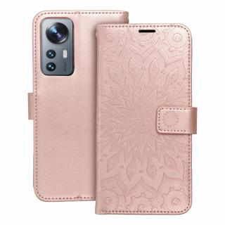 Pouzdro Forcell MEZZO Book XIAOMI 12 Lite mandala zlato růžové