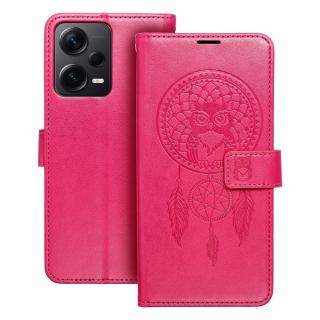 Pouzdro Forcell MEZZO Book XIAOMI Redmi NOTE 12 5G lapač snů purpurové