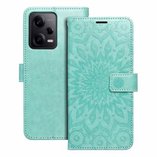 Pouzdro Forcell MEZZO Book XIAOMI Redmi NOTE 12 PRO 5G mandala zelené