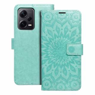 Pouzdro Forcell MEZZO Book XIAOMI Redmi NOTE 12 PRO Plus 5G mandala zelené