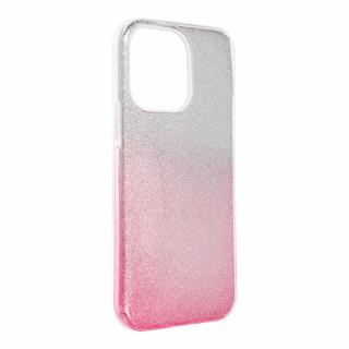 Pouzdro Forcell SHINING APPLE IPHONE 14 PRO MAX ( 6.7  ) transparent/růžové