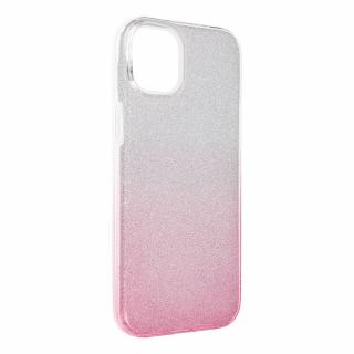 Pouzdro Forcell SHINING APPLE IPHONE 15 PLUS transparent/růžové