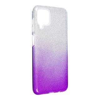 Pouzdro Forcell SHINING SAMSUNG Galaxy A12 transparent/fialové