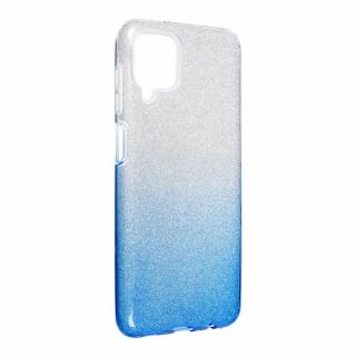 Pouzdro Forcell SHINING SAMSUNG Galaxy A12 transparent/modré